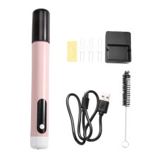 Stylo Fer à Souder USB 5 V, Batterie 1100 MAh, Chauffe Rapide, Brûleur à Cire, Outil Portable de Réparation de Fils, Stylo à Brûler Rechargeable