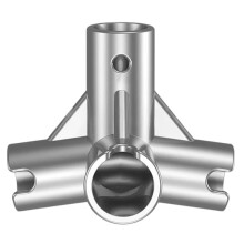 Tube Connector Universal Aluminum Alloy Net Frame Connector Hardware Fitting for Backyard Inner Diameter 19mm