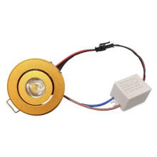 5pcs Led Down Light Dimmable Spot Light Recessed Lights Ac85-265v Ceiling Light Aluminium,Choice White or Goid B