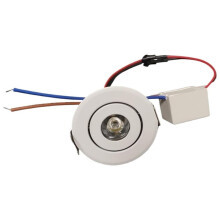Lot de 5 Spots LED Encastrés à Intensité Variable, Alimentation AC85-265V, en Aluminium, Blanc ou Jaune au Choix A