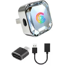 Adaptador Inalámbrico 2 en 1 CarPlay para Android Auto con Cable A Inalámbrico, Dongle Inteligente, Conexión Automática WiFi