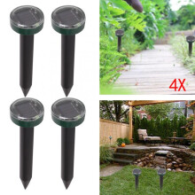 4x Solar Ultrasonic Mice Rat Repellent Fox Pest Scarer Deterrent (Repulsif pour souris et rats)