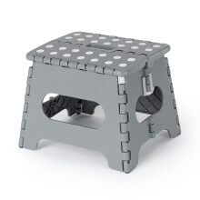 11" Folding Step Stool Grey