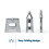 LIVIVO 11" Folding Step Stool Grey 2