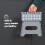 LIVIVO 11" Folding Step Stool Grey 7