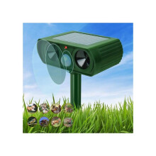 Répulsif à ultrasons solaire pour chat extérieur étanche avec LED pour jardin et ferme