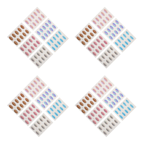 24Sheets Easy Apply Waterproof Eyeshadow Stickers Multi Color Cosplay 1