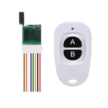 Interrupteur Télécommandé 2 Canaux avec LED, Alimentation CC 3,7 V-12 V, Contrôle D'Accès, -Interrupteur Sans Fil, Relais 315 MHz
