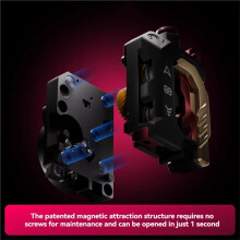 Für DXC2-Extruder der Crealty -Serie: Doppelzahnradantrieb, Spiralförmiger Eingriff, Magnetische Schnappstruktur, Extrusion