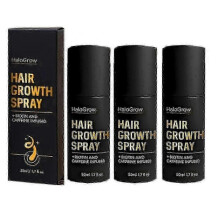 3pcs HaloGrow Hair Growth Spray with Biotin & Caffeine - Fast-Acting Hair Regrowth Treatment for Thinning Hair in Men & Women