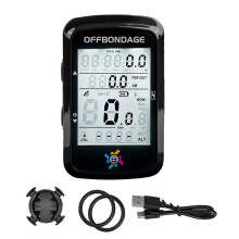 OFFBONDAGE Compteur de Vitesse et Capteur de Cadence Sans Fil pour Vélo de Montagne avec Écran Tactile et Écran Tactile
