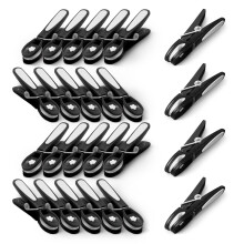 KEPLIN Clothes Pegs for Washing Line 24 Pack Black