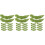 36Pcs PVC Artificial Soybean Models Green DIY Kitchen Decor Props 3