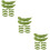 36Pcs PVC Artificial Soybean Models Green DIY Kitchen Decor Props 8