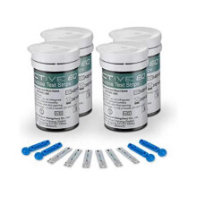 Diabetes Test Strips Blood Glucose Test Strips X 100 Diabetes Lancets X 100 Blood Sugar Strips Blood Sugar Test Strips Diabetics - In Mmoll (exac