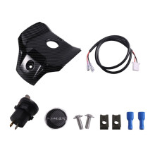 Motorcycle Handlebar Upper Central Cover with USB Charging Plug for NMAX155 NMAX125 NMAX 125 V3 2025-2026