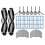 Compatible for  E1,  850T,  VC704R Ultenic D5 Series Main Side Brush Filter Mop Accessories(20pcs) 2