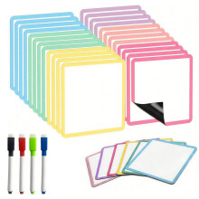 24 Magnetische, Abwischbare Haftnotizen (10 cm Durchmesser), Haften auf Metalloberflächen, Ideal zum Organisieren und Dekorieren