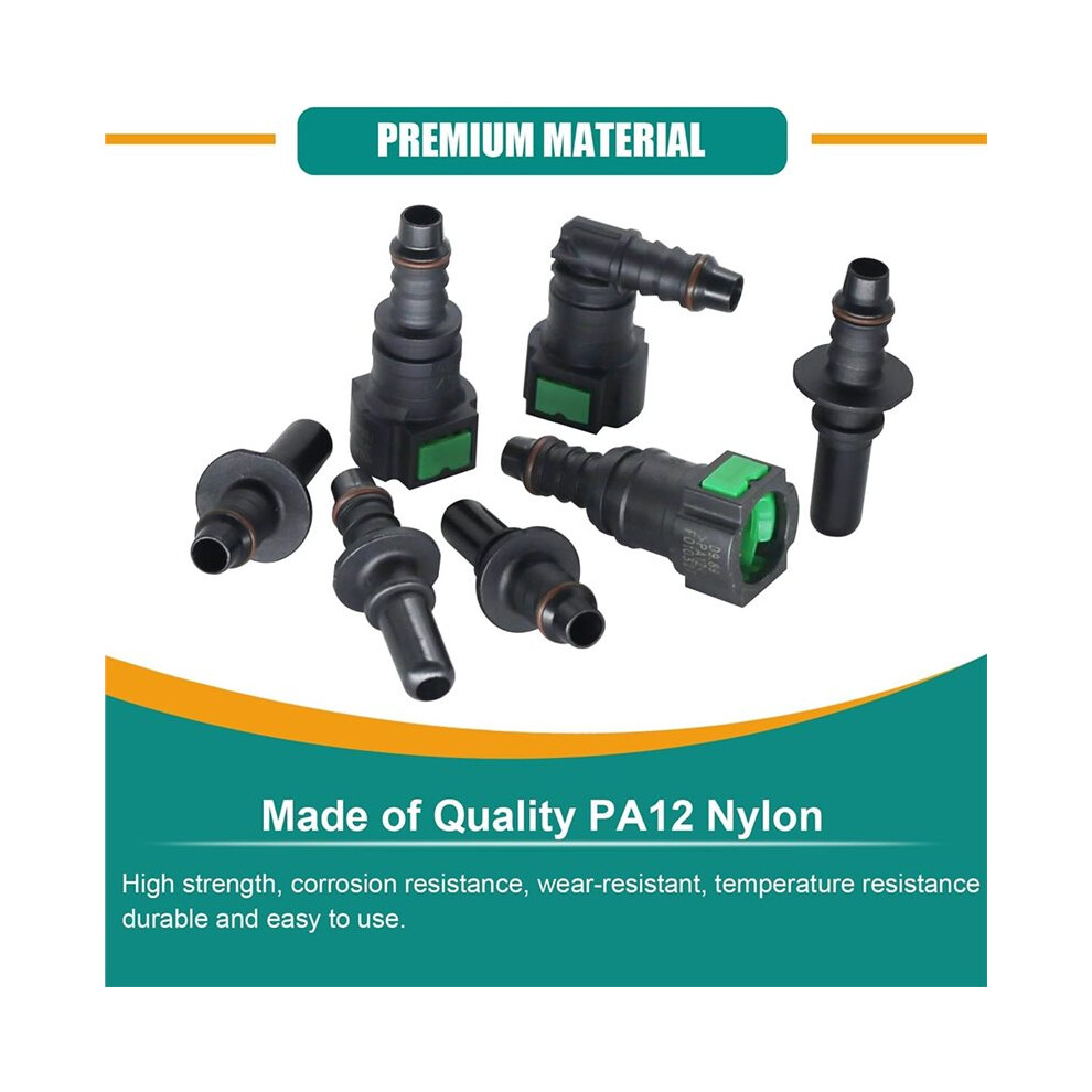 30Pcs Fuel Quick Connector Set,Fuel Repair Kit Hose Release Connect Fitting Sae 7.89Mm 9.49Mm 9.89Mm To Id 8Mm 6033948070730