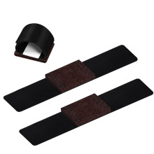 24 PCS Furniture Pads with Hook and Loop Fasteners for Sled Chair Floor Protectors,Chair Leg Protectors Pads