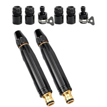 High-Pressure Power Washer Nozzle with Connector Set, 3 Spray Modes for Car, Yard, and Pet Cleaning (2-Pack)