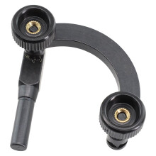 8mm Shank Diameter Height Gauge Dial Indicator Holder Half Round Combination Base Stand Center Test Finder Measurement