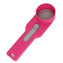 No Spill Measuring Spoon Long Handle Scoop with Built-in Sliding Funnel Preparation Mess Free Measuring Funneler