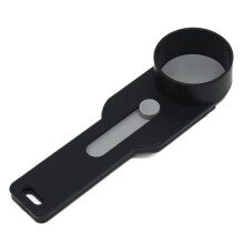 No Spill Measuring Spoon Long Handle Scoop with Built-in Sliding Funnel Preparation Mess Free Measuring Funneler Black