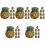 40Pcs Realistic Resin Mini Pineapple Artificial Fruit Display 2