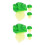 2 Pack Artificial Simulation Cabbage Model Vegetable Leaf Photo Props 3