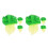 2 Pack Artificial Simulation Cabbage Model Vegetable Leaf Photo Props 4
