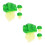 2 Pack Artificial Simulation Cabbage Model Vegetable Leaf Photo Props 5