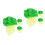 2 Pack Artificial Simulation Cabbage Model Vegetable Leaf Photo Props 6