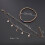 2 Sets/4pcs Beaded Stars And Moon Anklets Miss Multi-Layer Vintage 2