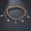 2 Sets/4pcs Beaded Stars And Moon Anklets Miss Multi-Layer Vintage 3