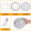 1Pc Explosion-Proof Sauna Lamp White Glass & Aluminum Durable Light 5