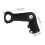 1Pc Black Aluminum Alloy Bike Stem Riser Handlebar Fork Stem Extender 2