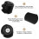 1Pc Black Aluminum Alloy Bike Stem Riser Handlebar Fork Stem Extender 6