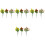 12Pcs Realistic Artificial Fruit Branches PVC Decorative Table Display 2