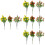 12Pcs Realistic Artificial Fruit Branches PVC Decorative Table Display 5