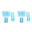 2Sets Blue Plastic Tricycle Basket and Handlebar Streamers Kids Decor 6