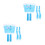 2Sets Blue Plastic Tricycle Basket and Handlebar Streamers Kids Decor 7