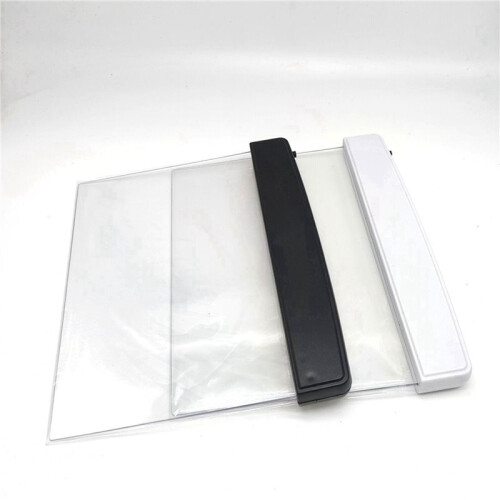 2X LED Flat Panel Night Vision Reading Light, Eye Protection Reading Light Student Night Reading Light Black 2