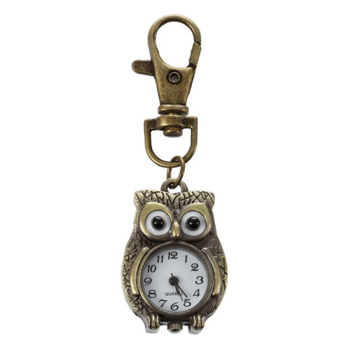 8X Keychain Clock Keyring Owl Shape 37X24Mm 1
