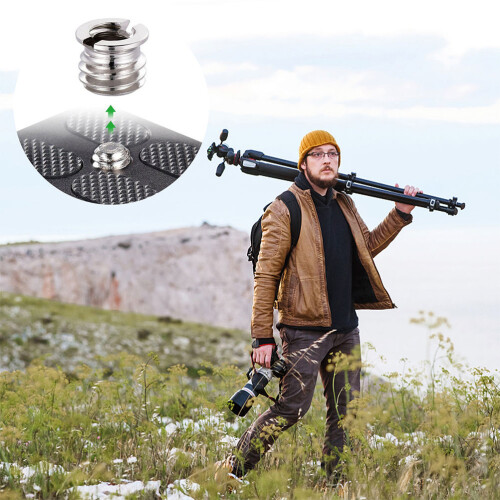 20Pcs Durable Silver Microphone Stand Adapter with Clear Screw Threads 2