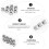 20Pcs Durable Silver Microphone Stand Adapter with Clear Screw Threads 6