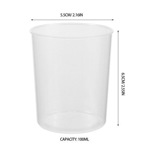 10Pcs Clear Plastic Cooking Measuring Cups for Rice Cooker and Baking 1