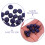 200Pcs Decorative Artificial Blueberries Dark Blue for Scene Adornment 5