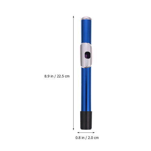 Blue Durable Metal and Plastic Flute Mouthpiece Replacement Part 1