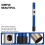 Blue Durable Metal and Plastic Flute Mouthpiece Replacement Part 5